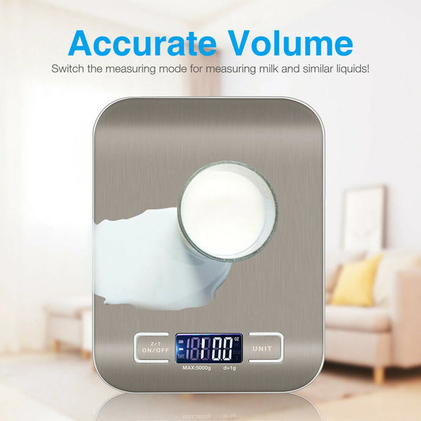 Multipurpose Digital Kitchen / Postal Scale 5 kg, 1 g Precision, LCD Display