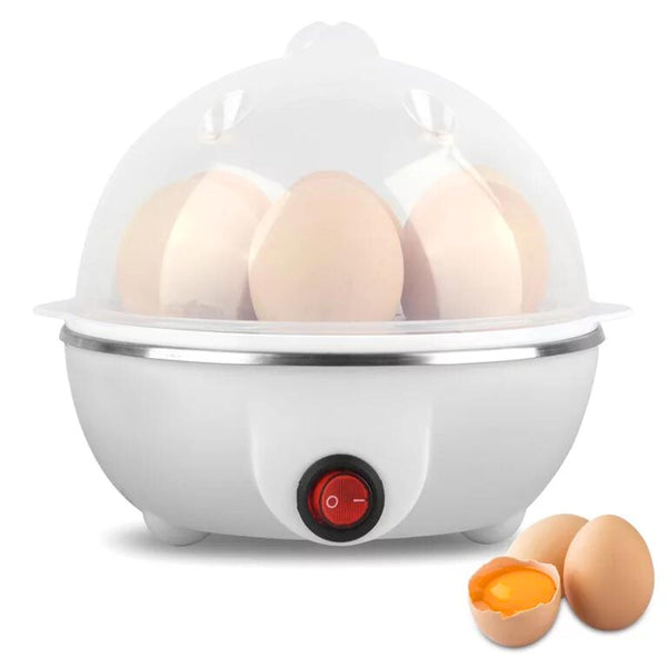 Electric Egg Boiler & Steamer – 7-Egg Capacity, Soft/Medium/Hard Boil Modes, Auto Shut-Off